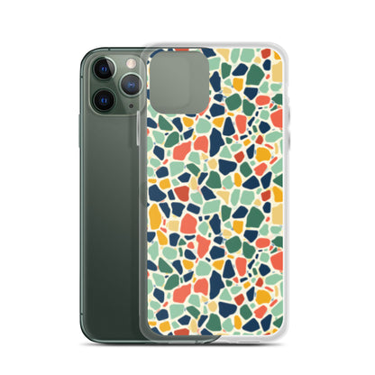 iPhone Case Colorful Retro Terrazzo Tile