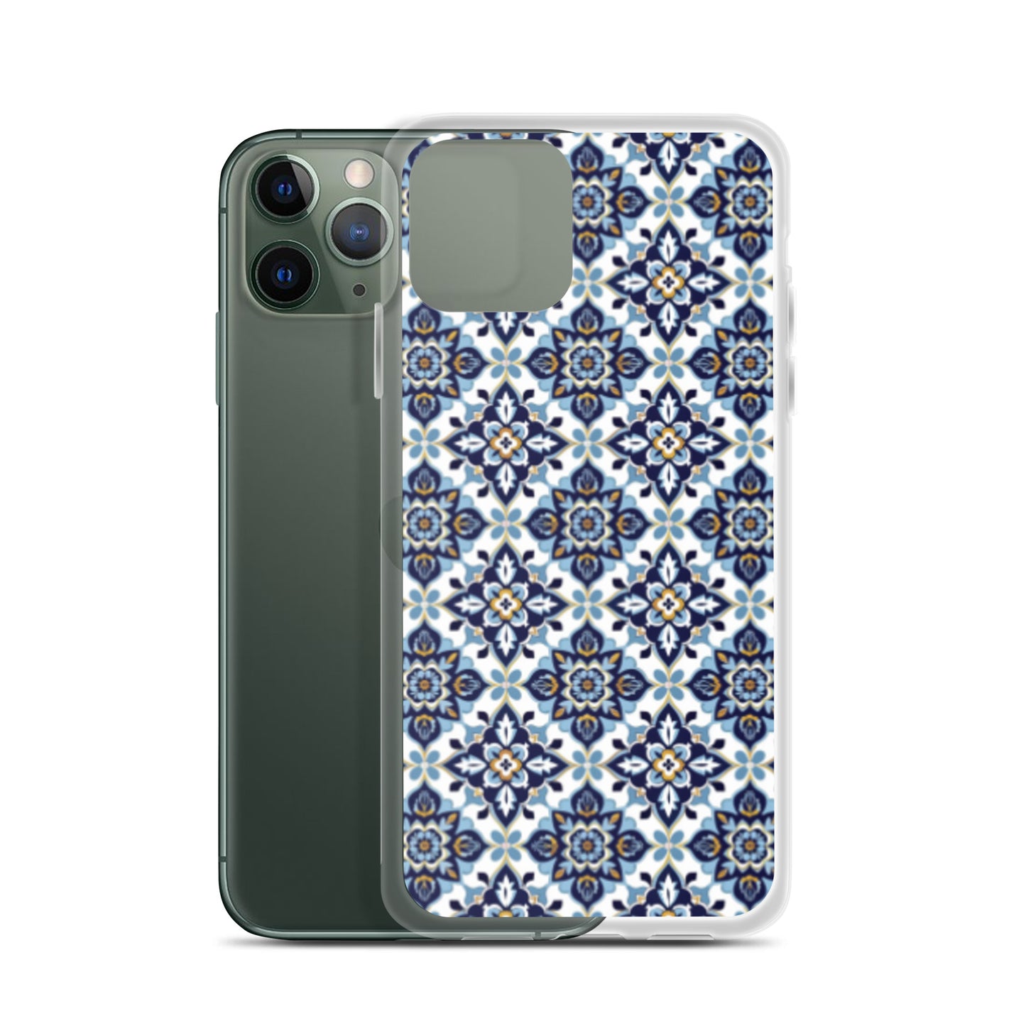 iPhone Case Classic Encaustic Tile Blue