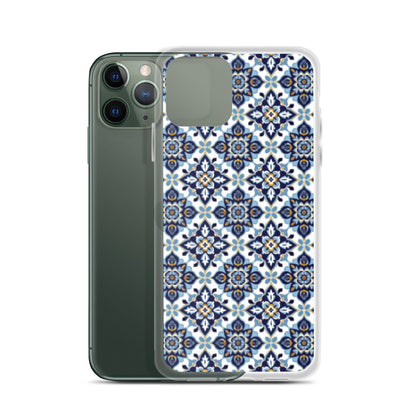 iPhone Case Classic Encaustic Tile Blue