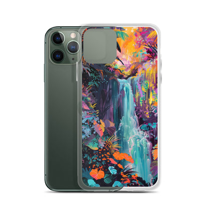 iPhone Case Vibrant Tropical Jungle Waterfall