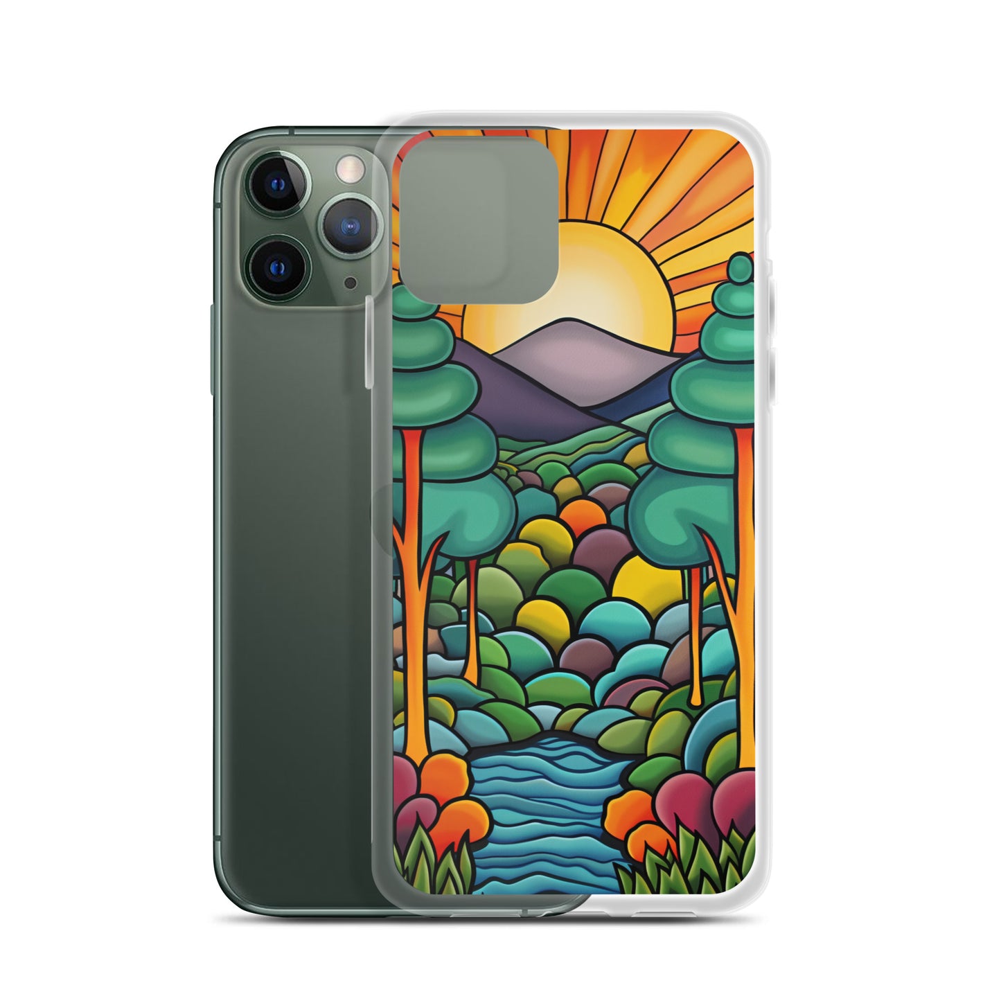 iPhone Case Arkley Sunrise over Mountains and Forest