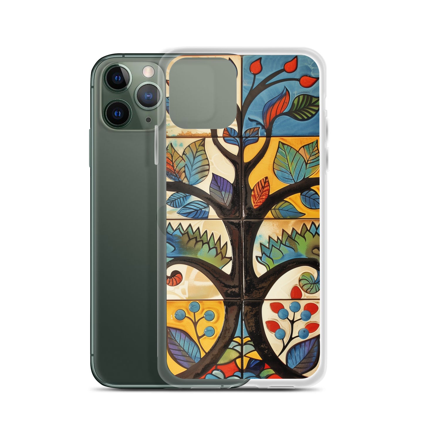 iPhone Case Colorful Tile Tree