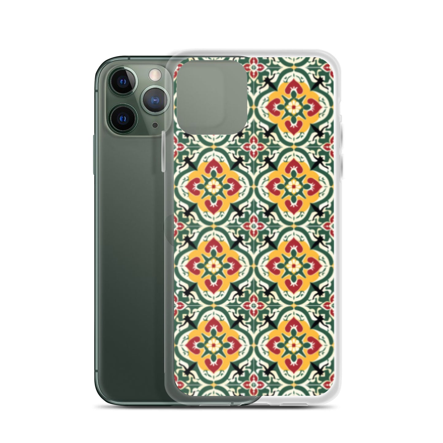 iPhone Case Colorful Traditional Maltese Cement Tile Pattern