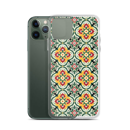 iPhone Case Colorful Traditional Maltese Cement Tile Pattern