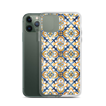 iPhone Case Colorful Spanish Tile Pattern