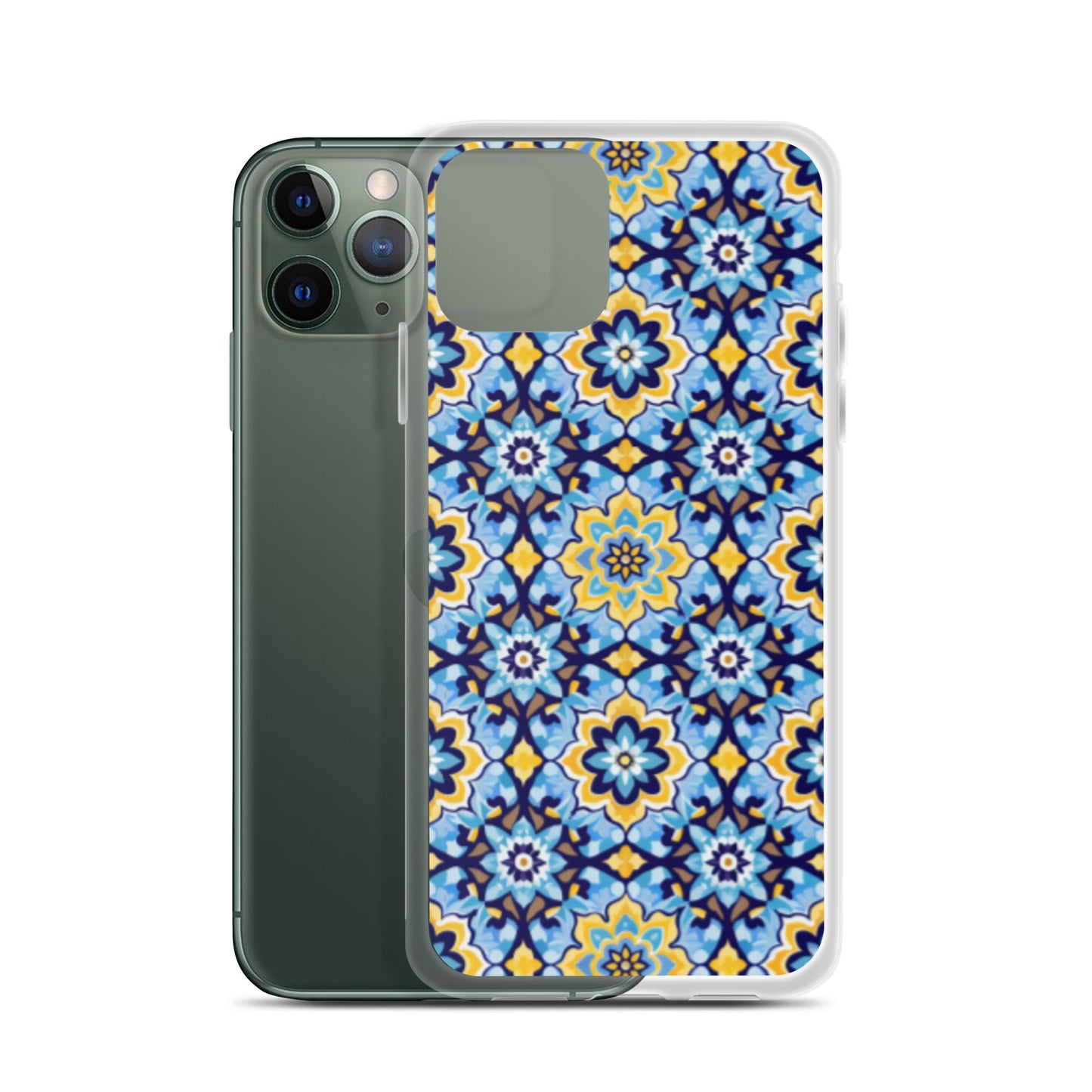 iPhone Case Kashi Tiles Yellow & Light Blue