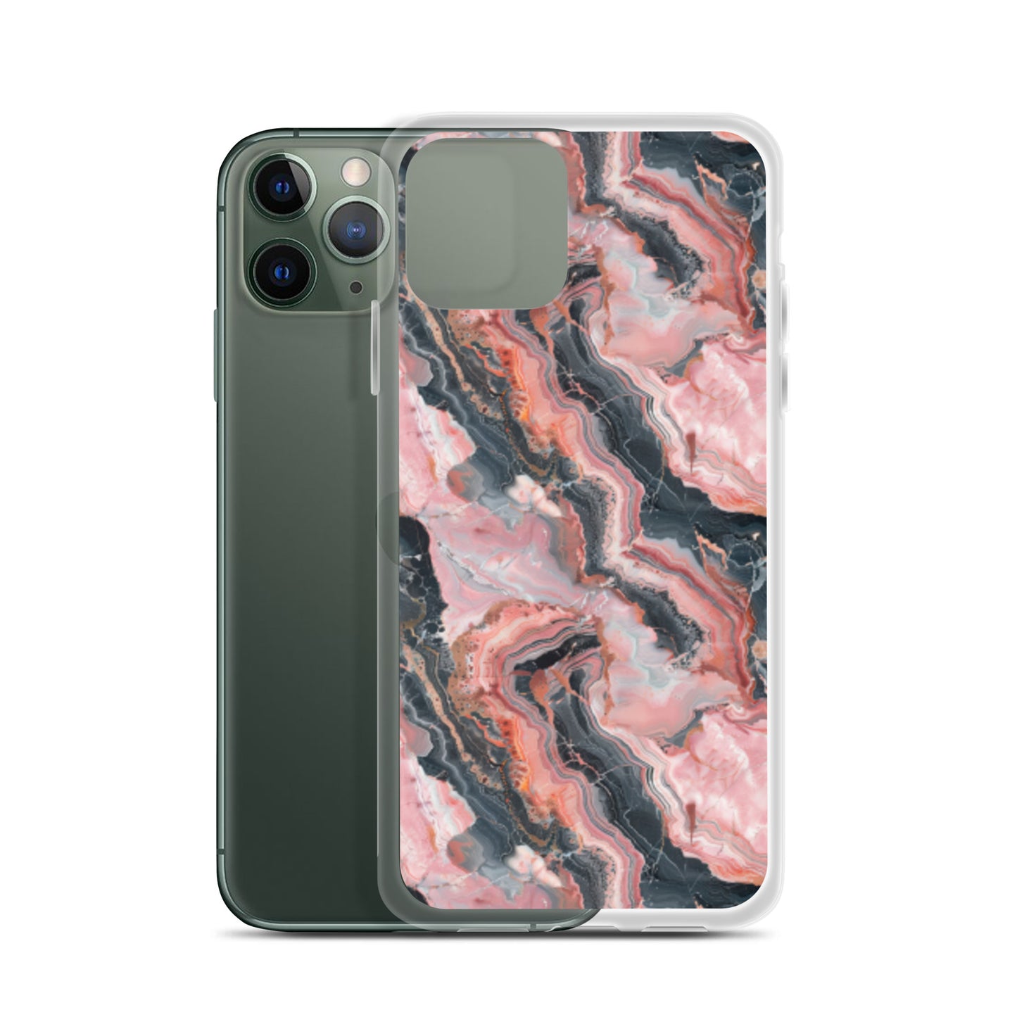 iPhone Case Pink Picasso Marble Pattern
