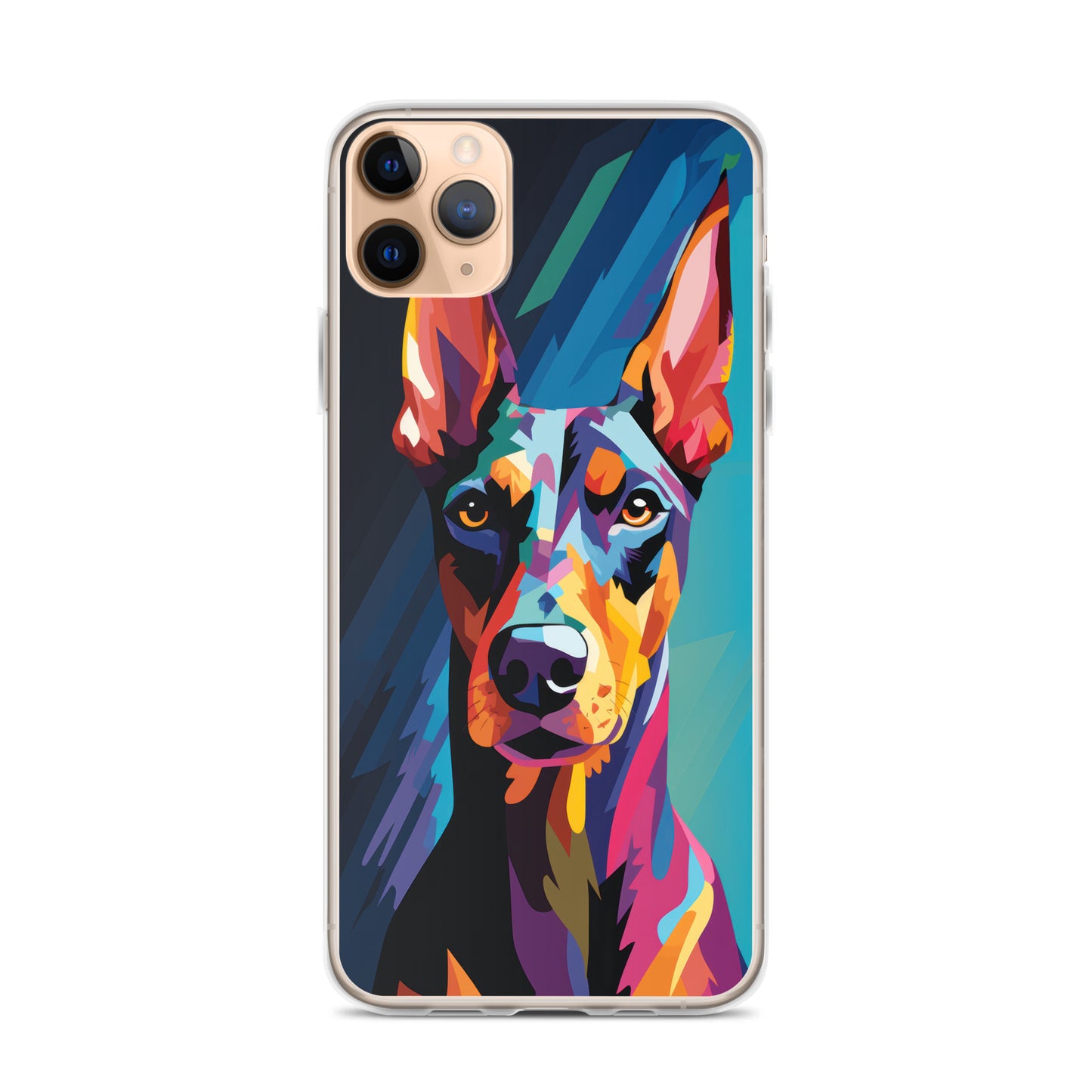 iPhone Case Painted Doberman Pinscher