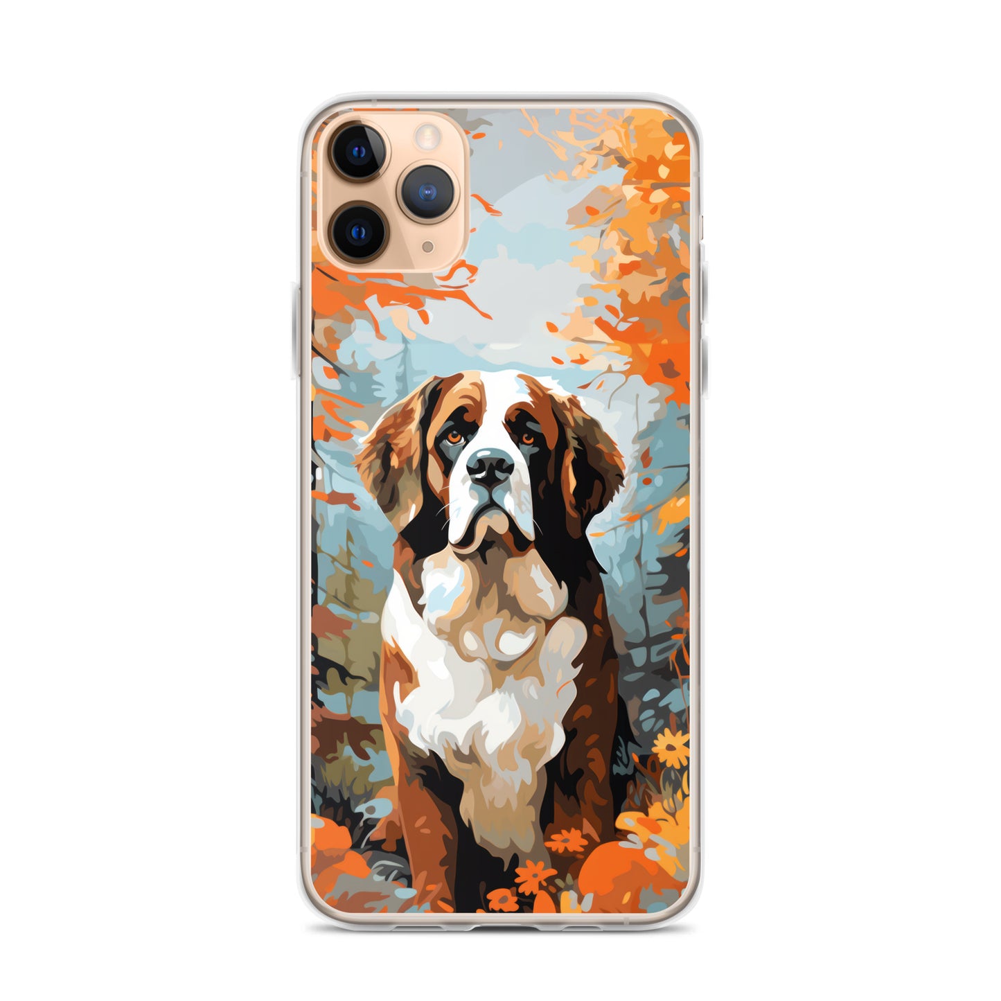 iPhone Case Painted St. Bernard