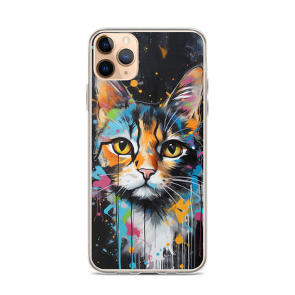 Graffiti Calico Cat iPhone Case