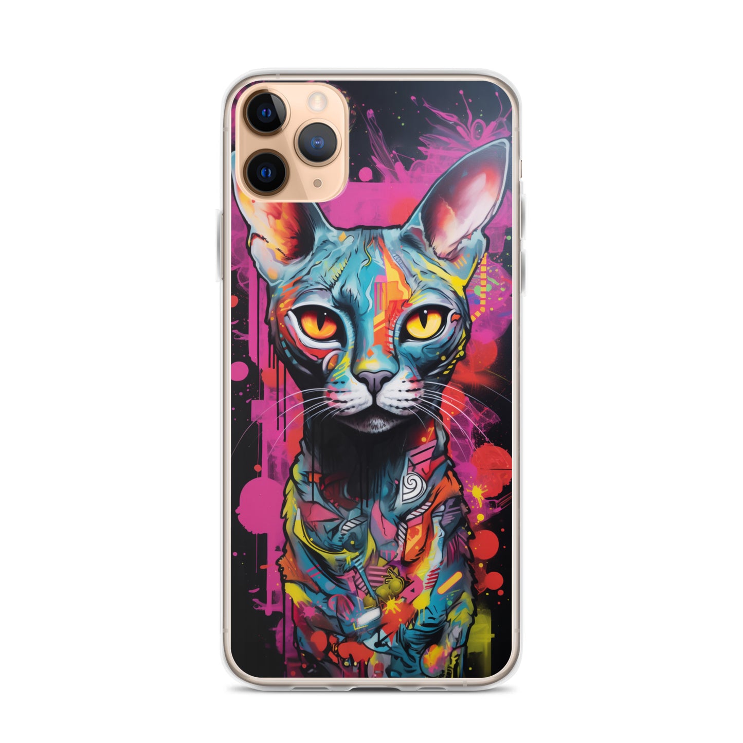 Graffiti Sphynx Cat #2 iPhone Case