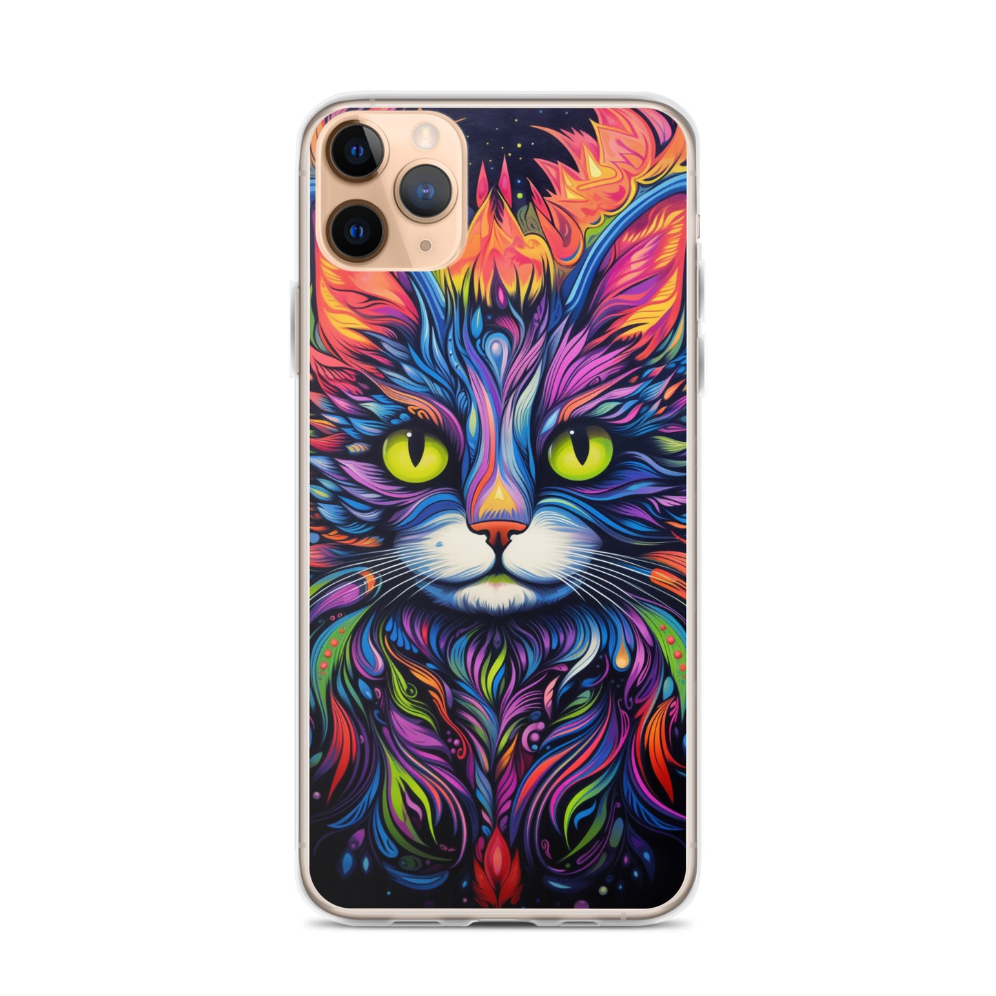 Psychedelic Cat iPhone Case