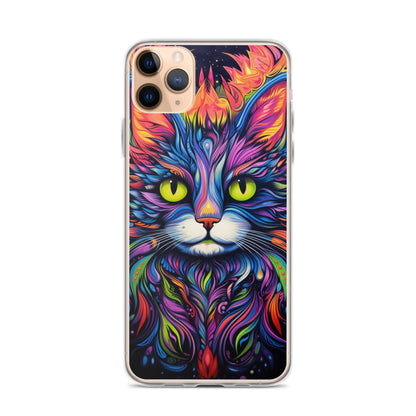 Psychedelic Cat iPhone Case