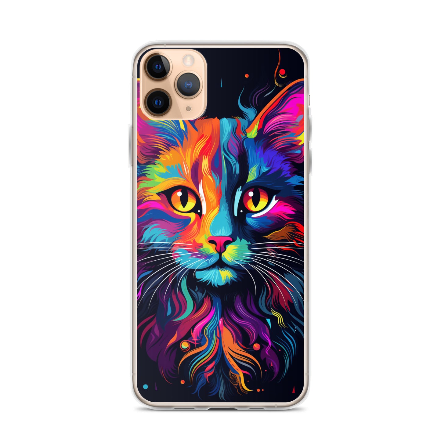 Day Glo Cat iPhone Case