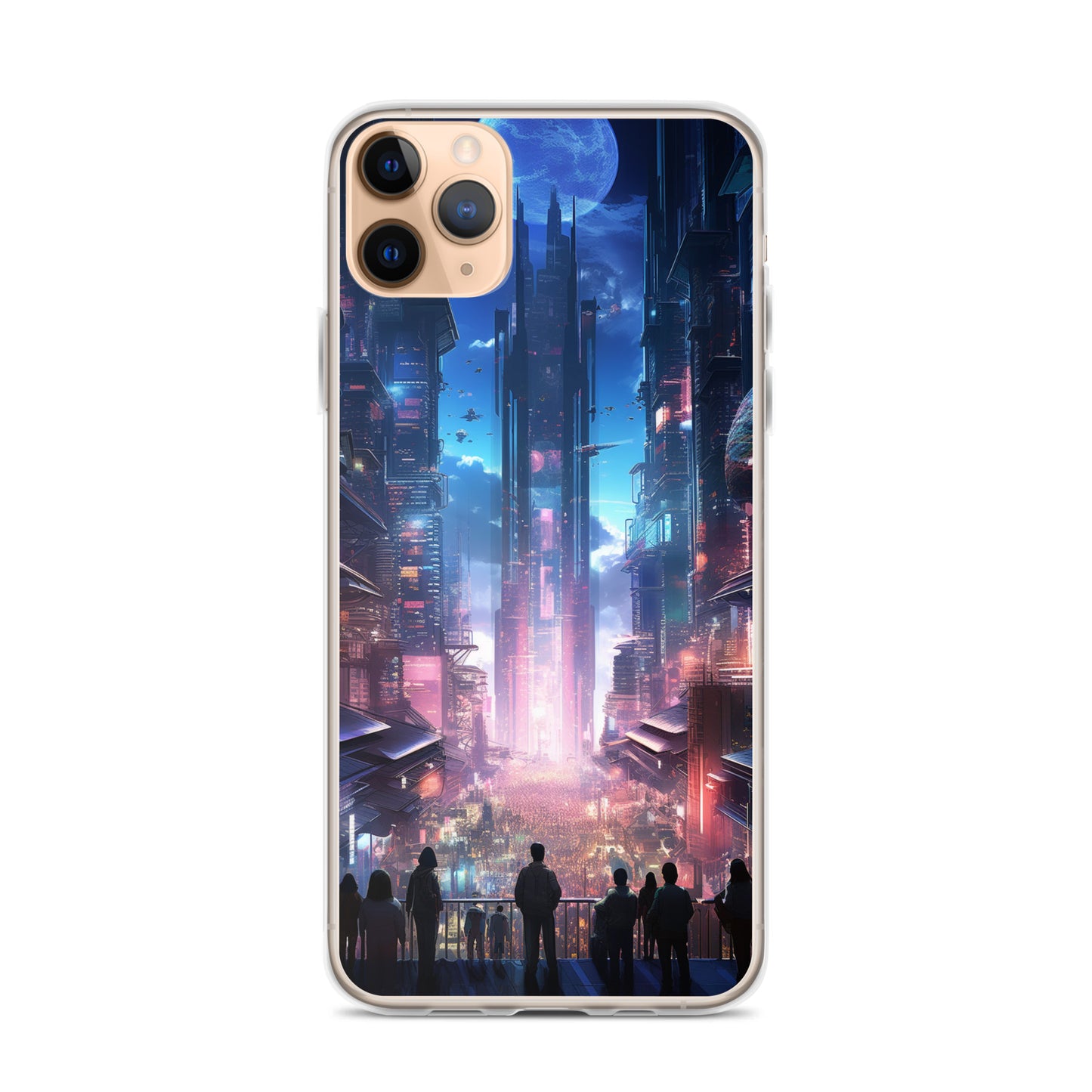 Cyberpunk Cityscape iPhone Case