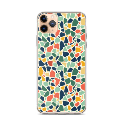 iPhone Case Colorful Retro Terrazzo Tile