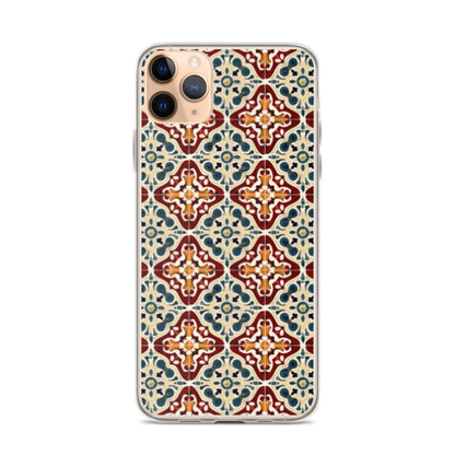 iPhone Case Classic Encaustic Tile Red