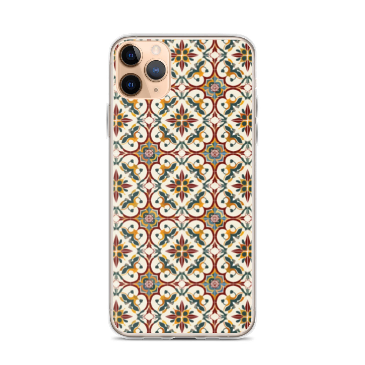 iPhone Case Classic Victorian Tile Red