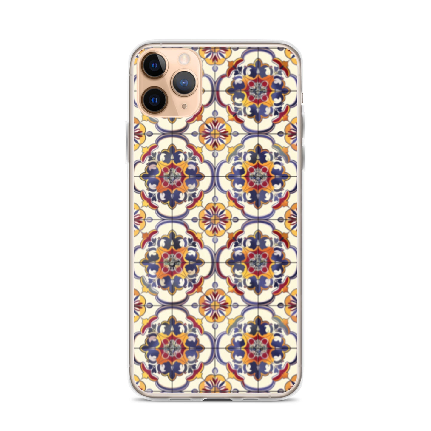iPhone Case Classic Victorian Tile Blue