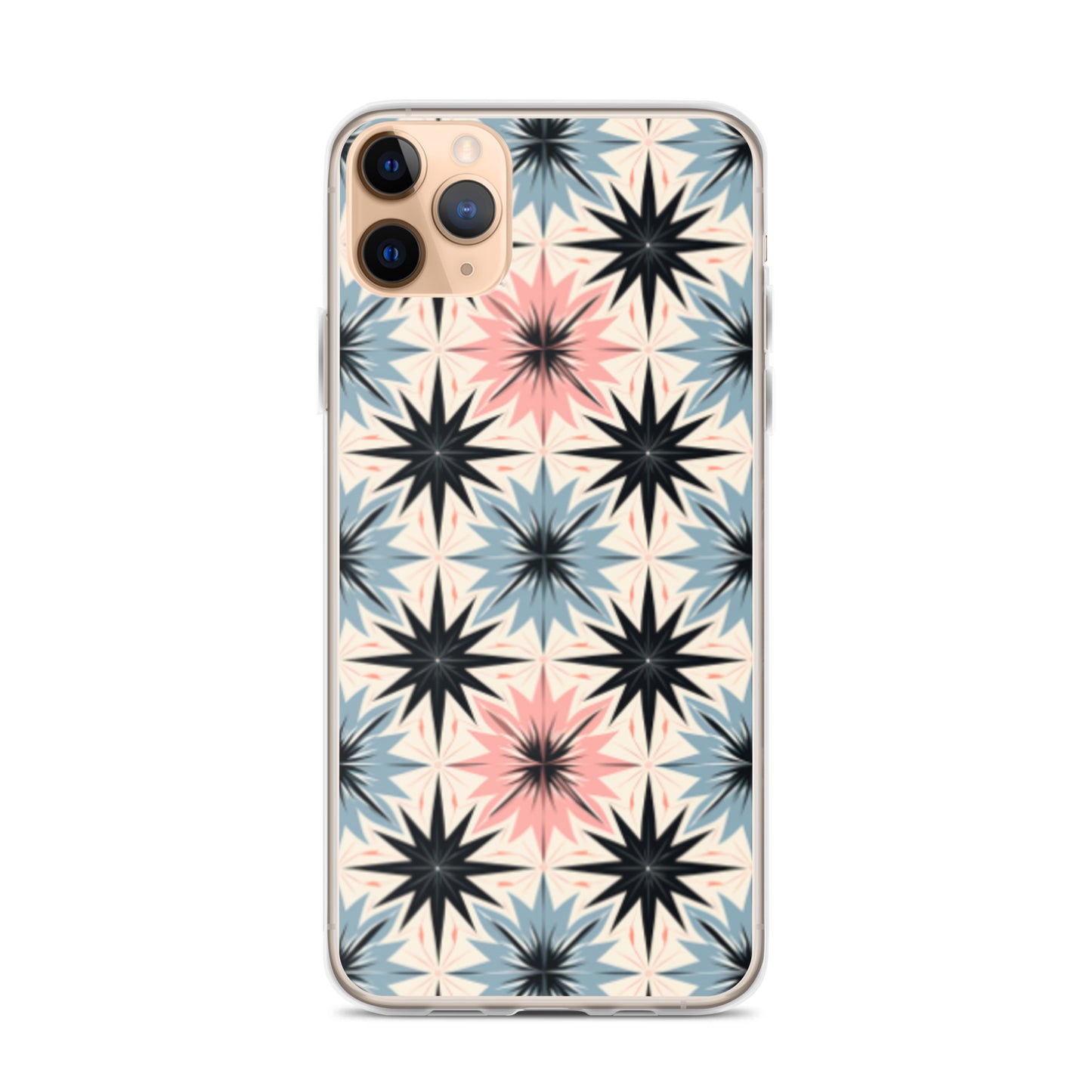 iPhone Case Pink and Blue Pastel Retro Stars