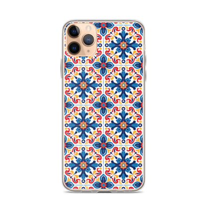 iPhone Case Talavera Tiles Blue and Red