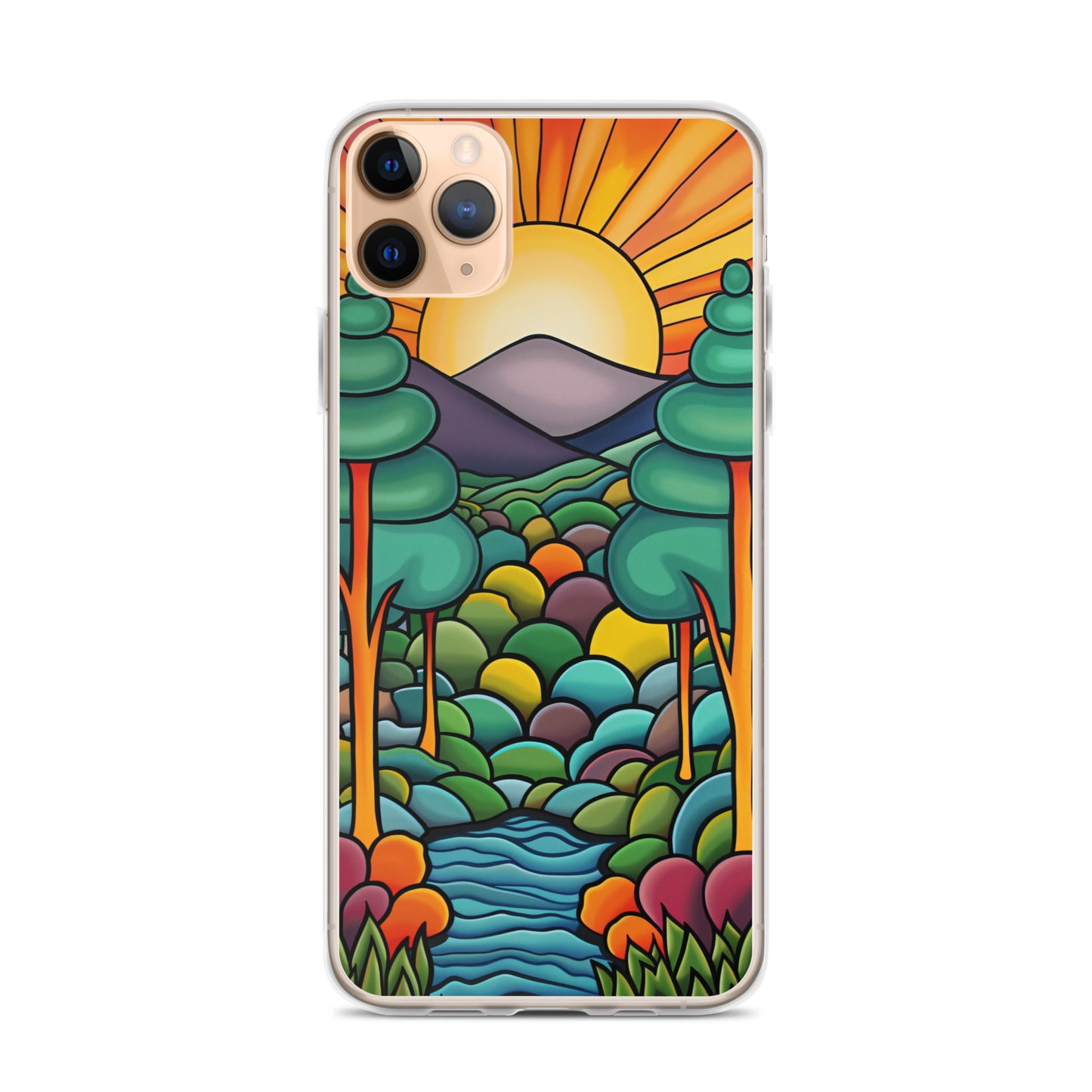 iPhone Case Arkley Sunrise over Mountains and Forest