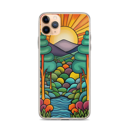 iPhone Case Arkley Sunrise over Mountains and Forest