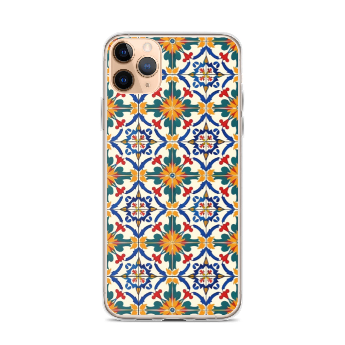 iPhone Case Colorful Yellow & Green Mediterranean Tiles