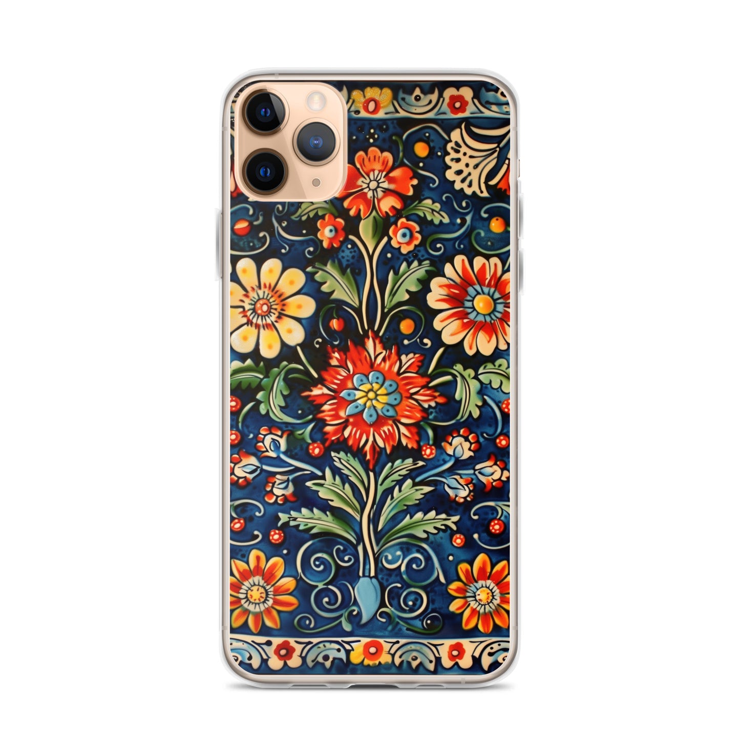 iPhone Case Colorful Flowers Boleslawiec Pottery Tile