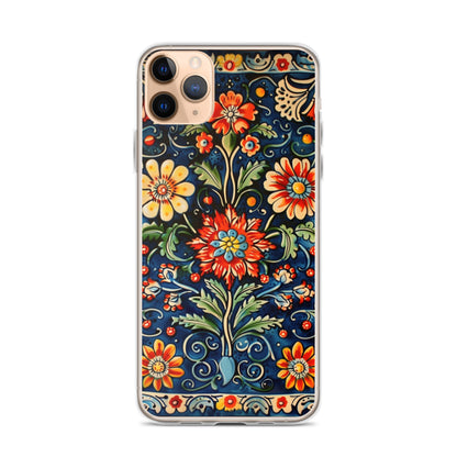 iPhone Case Colorful Flowers Boleslawiec Pottery Tile