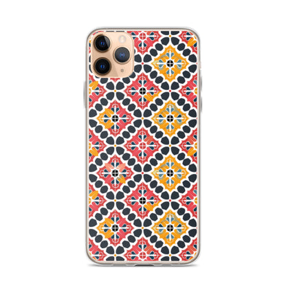 iPhone Case Colorful Spanish Quatrefoil Pattern