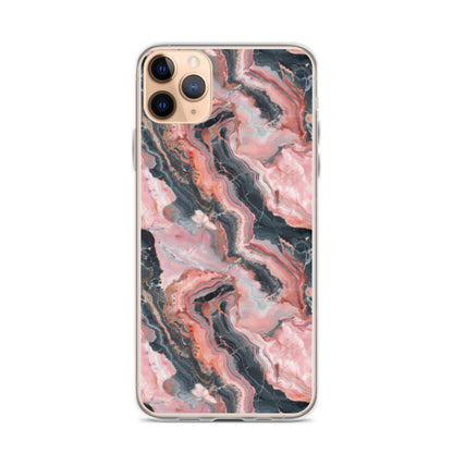 iPhone Case Pink Picasso Marble Pattern
