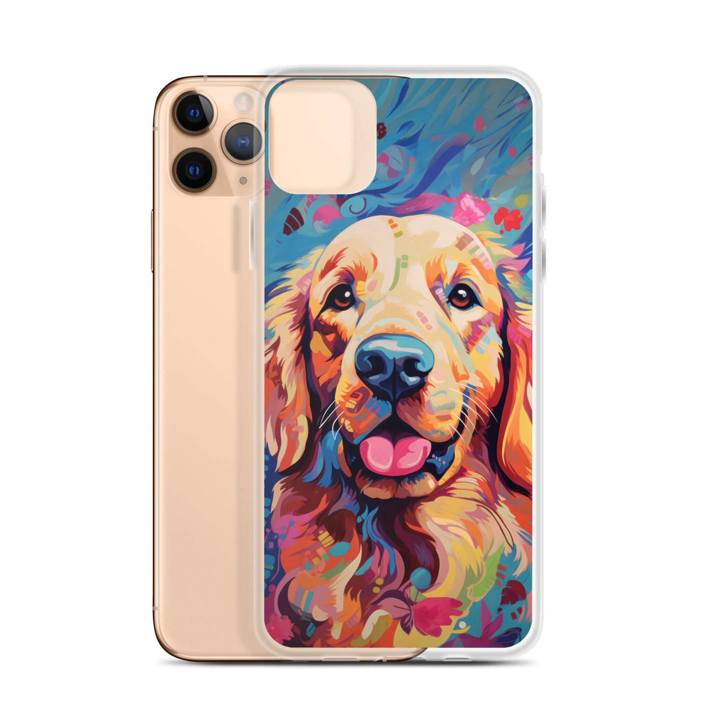 iPhone Case Painted Golden Retriever
