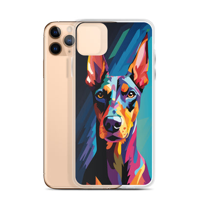 iPhone Case Painted Doberman Pinscher