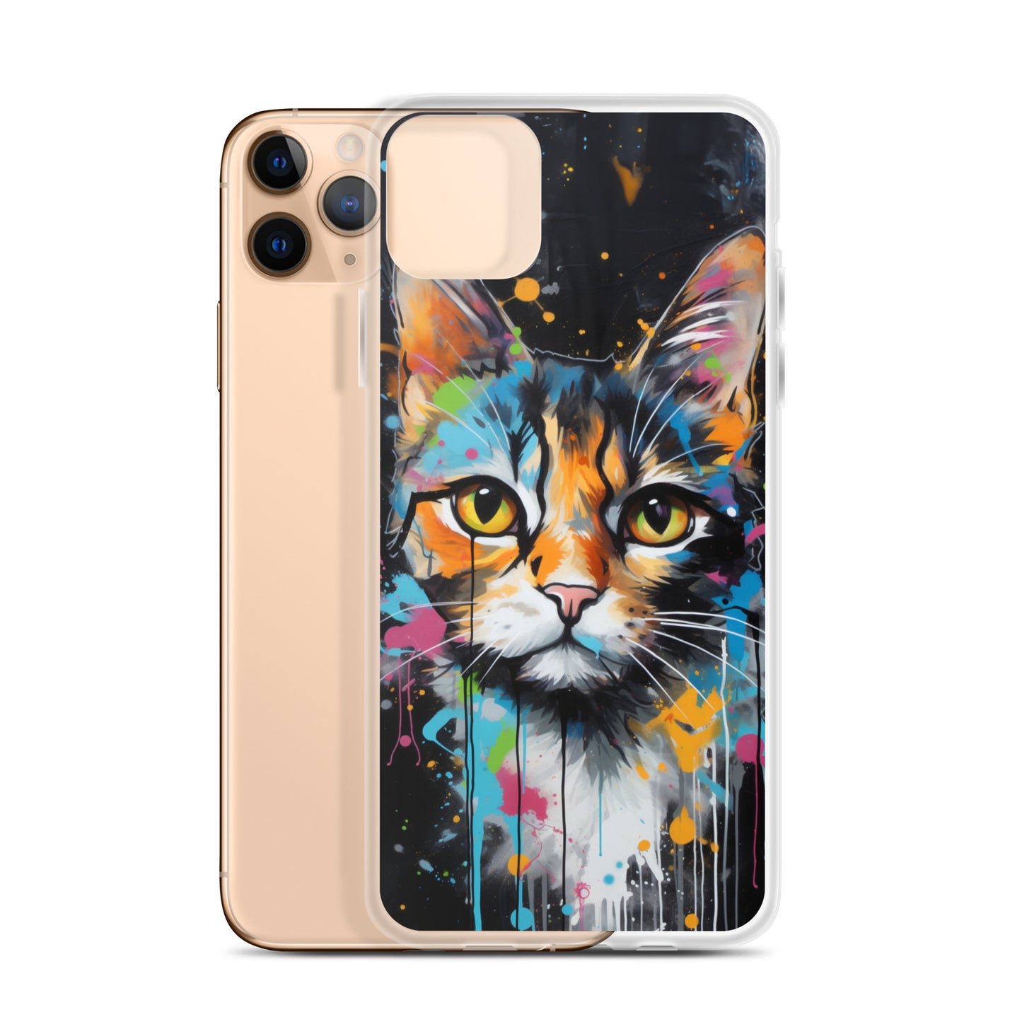 Graffiti Calico Cat iPhone Case