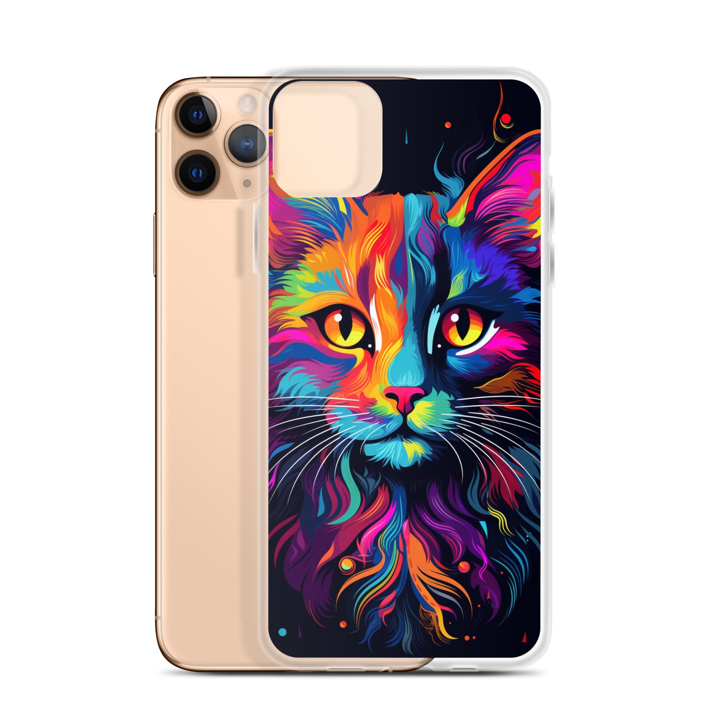 Day Glo Cat iPhone Case