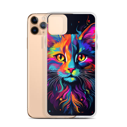 Day Glo Cat iPhone Case