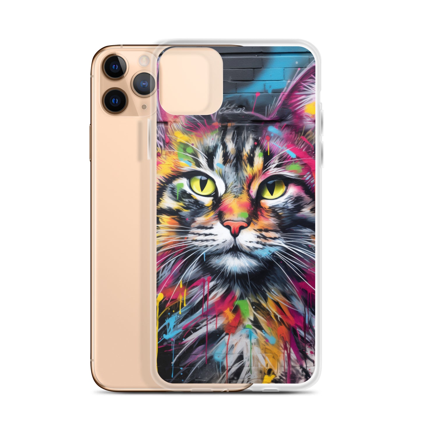 Graffiti Cat iPhone Case