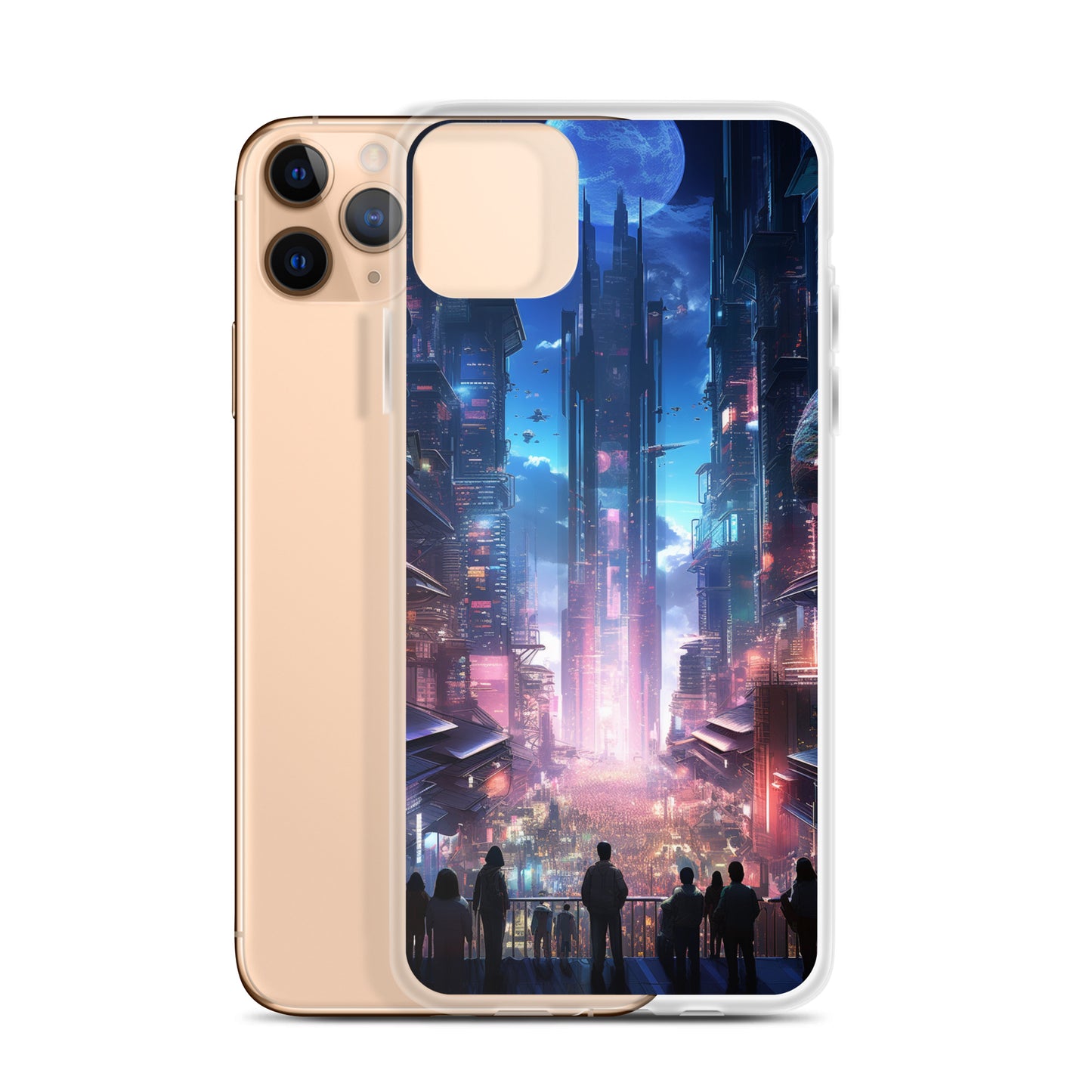 Cyberpunk Cityscape iPhone Case