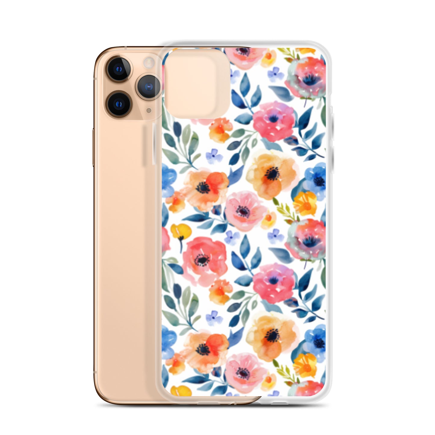 iPhone Case Colorful Watercolor Floral Pattern