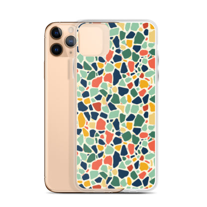 iPhone Case Colorful Retro Terrazzo Tile