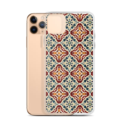 iPhone Case Classic Encaustic Tile Red