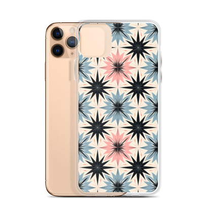 iPhone Case Pink and Blue Pastel Retro Stars