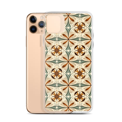 iPhone Case Ornate Leaves Tile