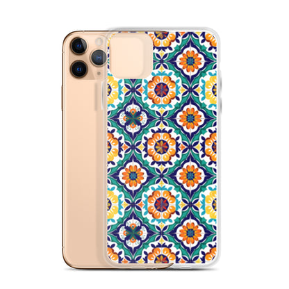 iPhone Case Talavera Tiles Green and Blue