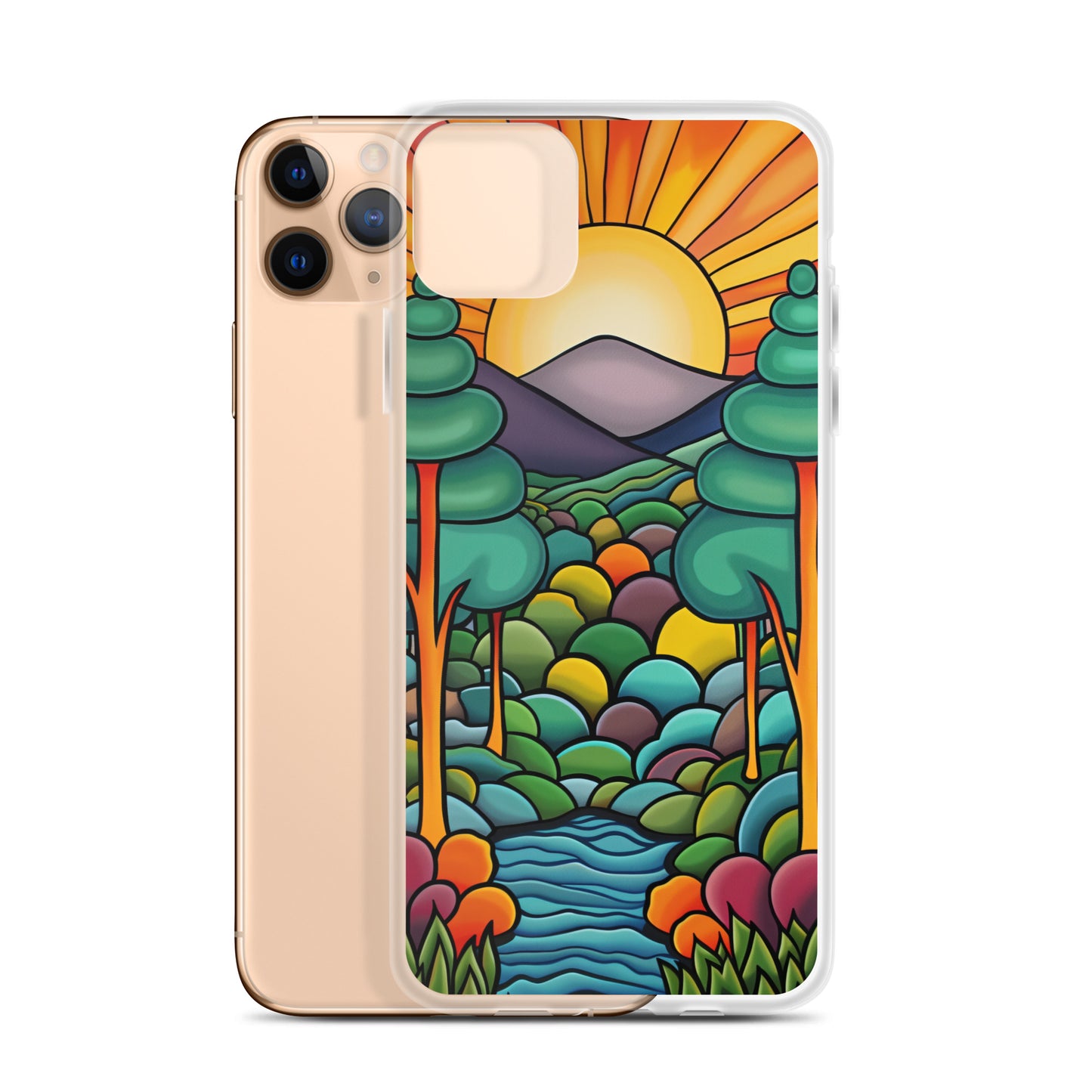 iPhone Case Arkley Sunrise over Mountains and Forest