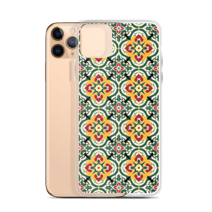 iPhone Case Colorful Traditional Maltese Cement Tile Pattern