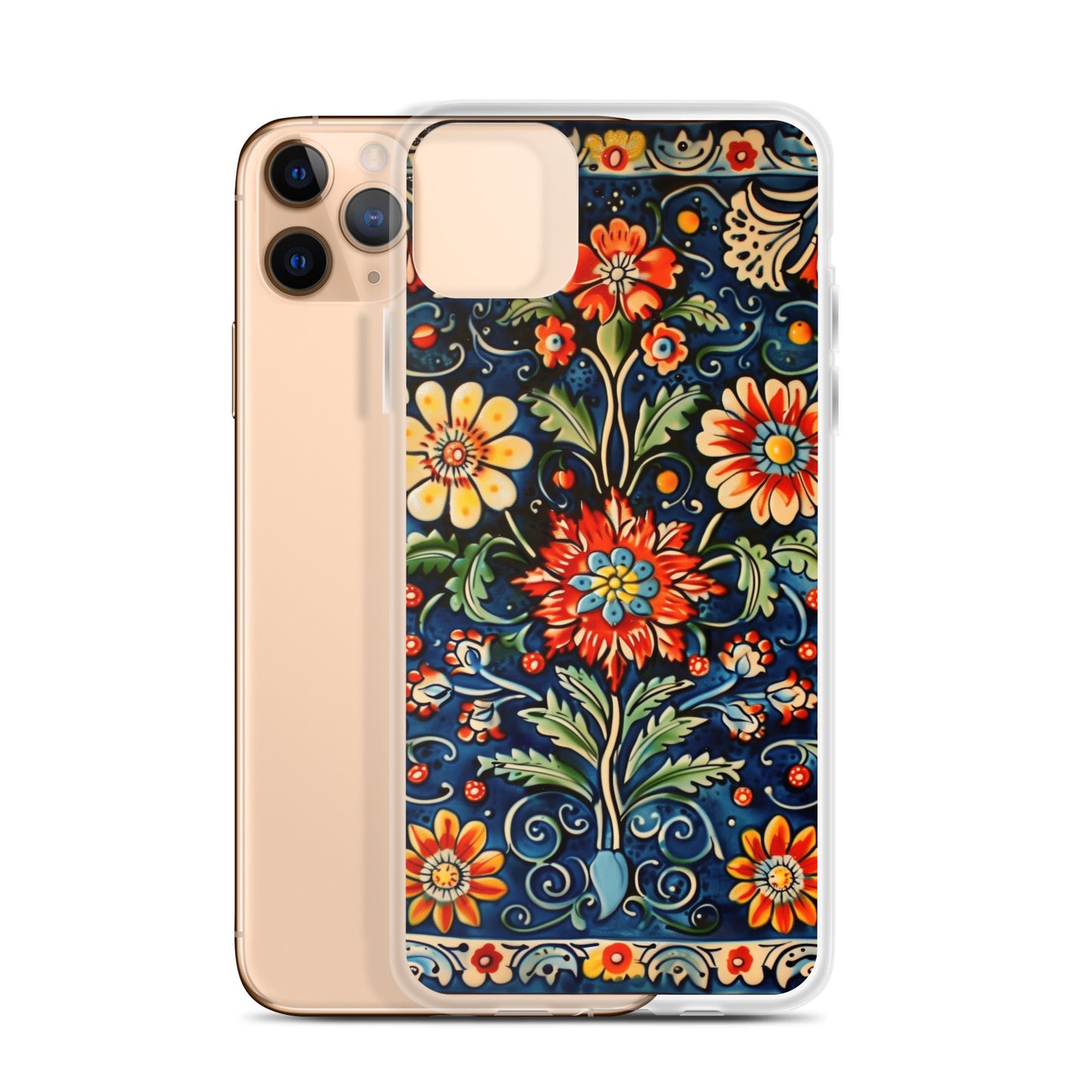 iPhone Case Colorful Flowers Boleslawiec Pottery Tile