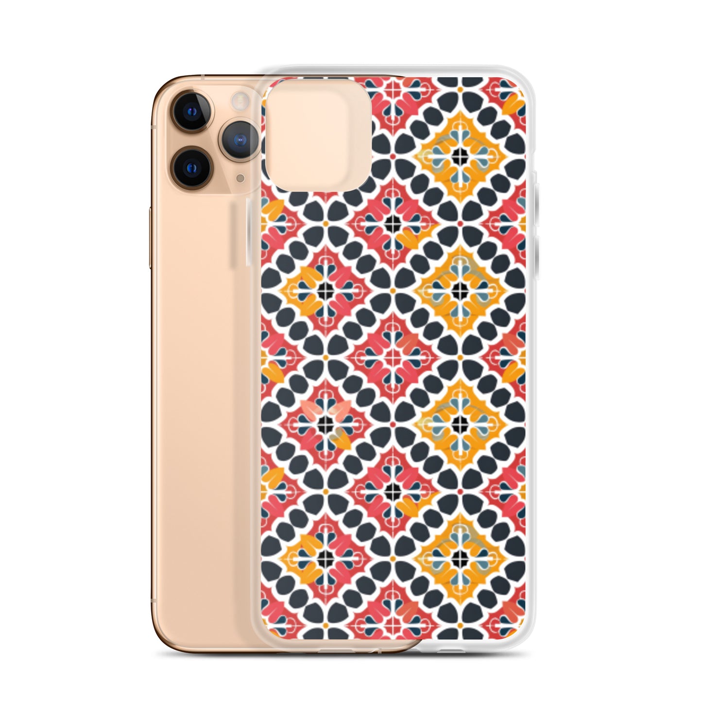 iPhone Case Colorful Spanish Quatrefoil Pattern