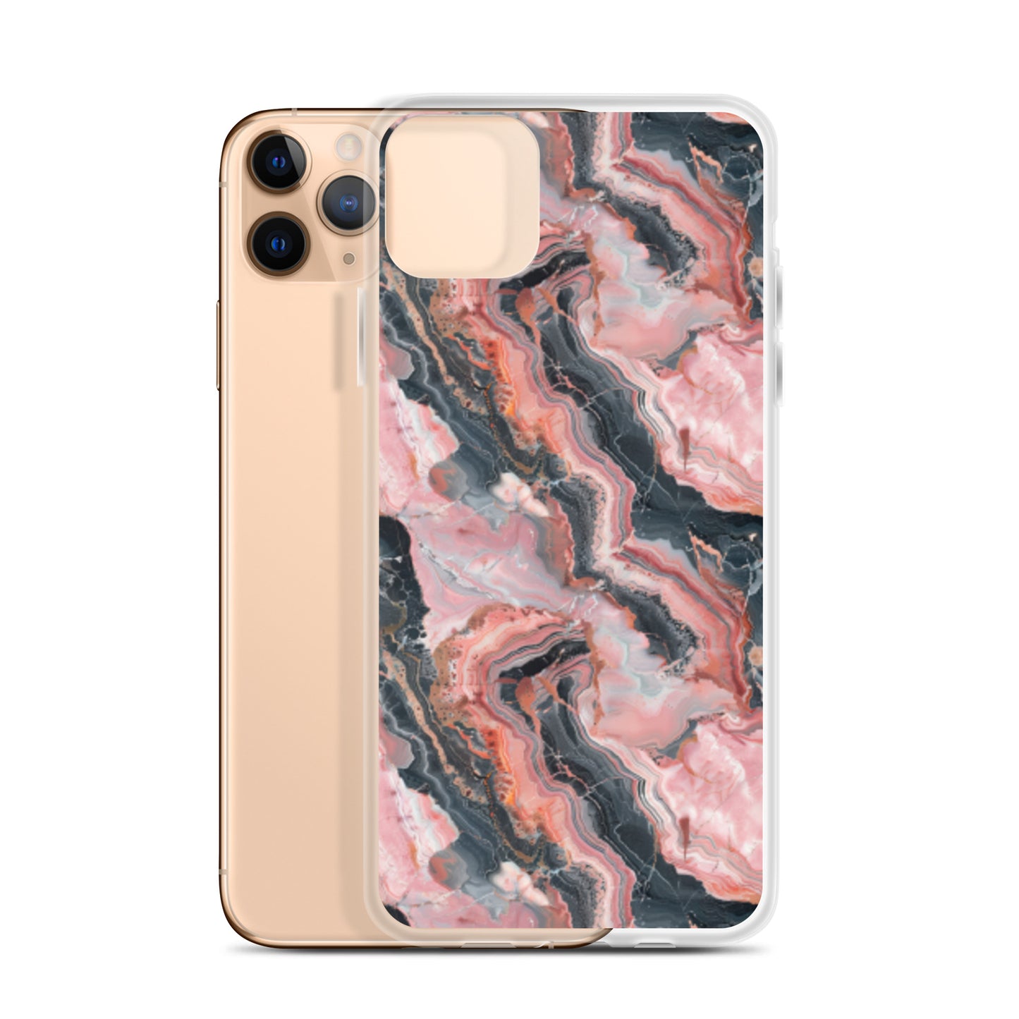 iPhone Case Pink Picasso Marble Pattern